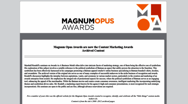 magnumopusawards.com